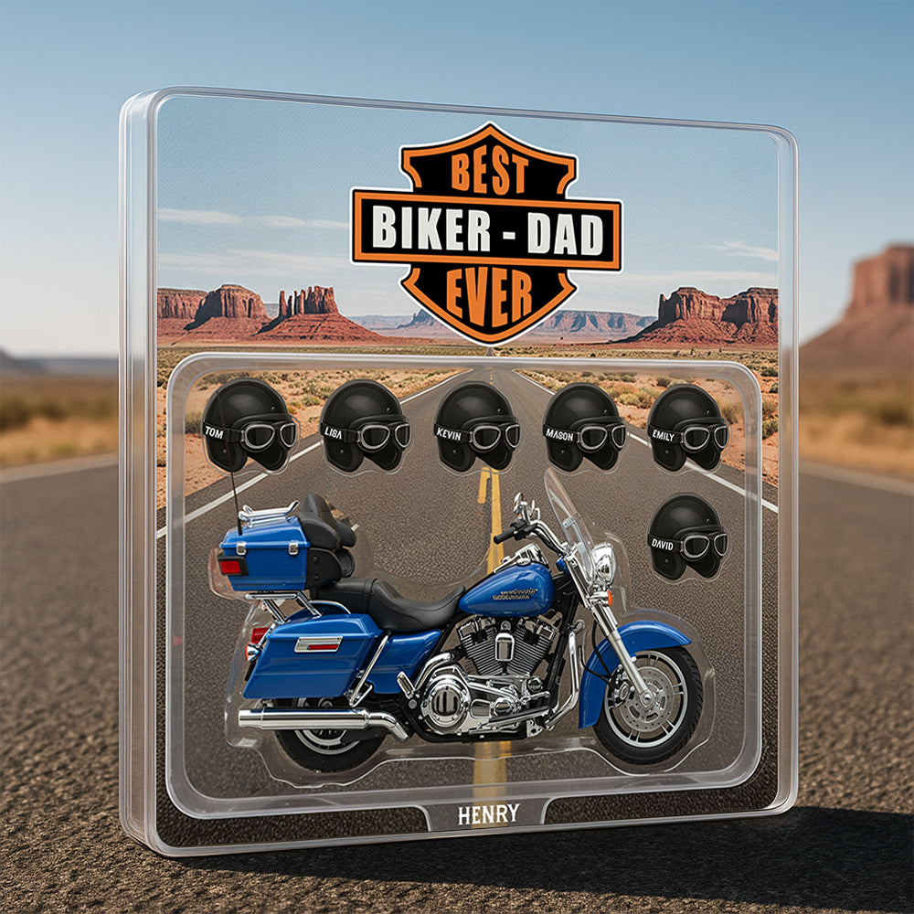 Cool Motorcycle Biker Dad Acrylic Plaque Personalized Gifts For Dad 05qhdt150525 - Shaped Plaques - GoDuckee