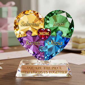 Puzzle Pieces Acrylic Plaque - Personalized Gifts For Mother's Day 02hyta030226 - Shaped Plaques - GoDuckee
