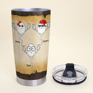 Dad Thanks For Not Using Condom Personalized Tumbler Cup, Gift For Father's Day - Tumbler Cup - GoDuckee