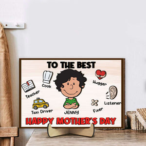 Personalized Gifts For Mom Wood Sign Mother's Day 05TOMH160125HH - Wood Sign - GoDuckee