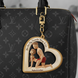 You Are My Favorite Thing Acrylic Keychain - Personalized Gift For Couples 06OHLU011225 - Keychains - GoDuckee