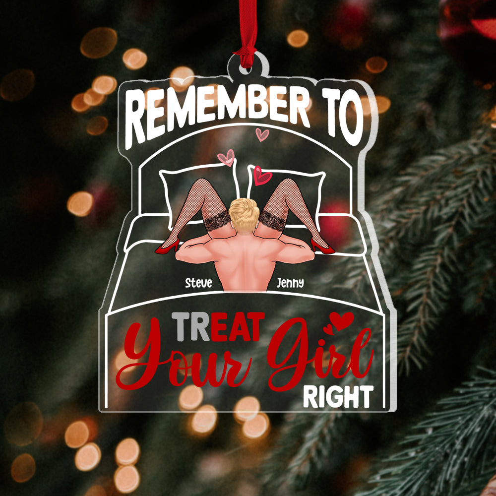 Romantic Couple, Love You Forever And Ever, Personalized Ornament, Couple Gifts, Gifts For Her, Gifts For Him - Ornament - GoDuckee