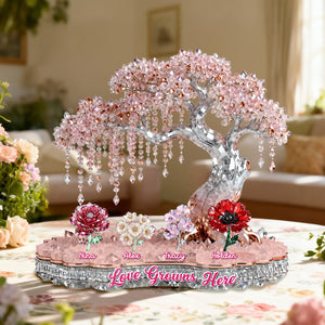 Floral Garden Acrylic Plaque - Personalized For Grandma/ Mom 02KIMG050226 - Shaped Plaques - GoDuckee