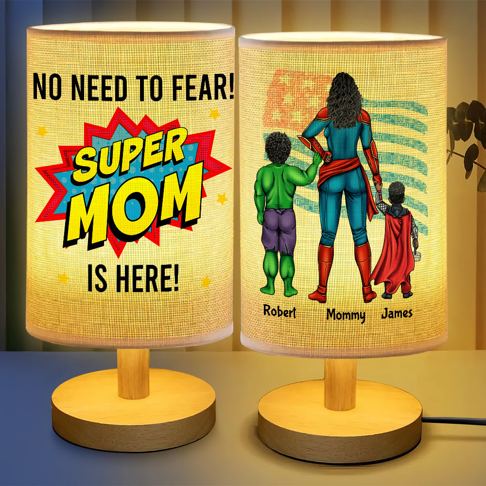 Personalized Gift For Mom Table Lamp Mother's Day Super Mom 04HUDT250325PA - Table Lamp - GoDuckee