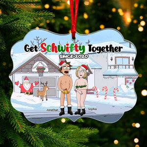 Personalized Gifts For Couple, Funny Couple Ornament, Christmas Tree Decor 02TOLU210824HG - Ornament - GoDuckee