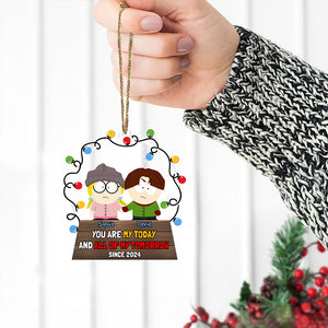 Personalized Gifts For Couple Christmas Ornament 03TODT211124HG - Ornament - GoDuckee