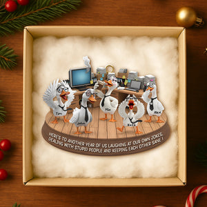 Silly Goose Coworker Christmas Ornament Personalized Gifts 06KIDT131125 - Ornament - GoDuckee