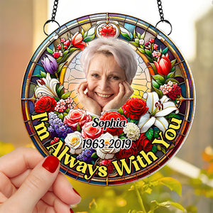 Custom Photo Gifts For Christmas Suncatcher Ornament Heaven Memorial 10ACDT090924 - Ornament - GoDuckee