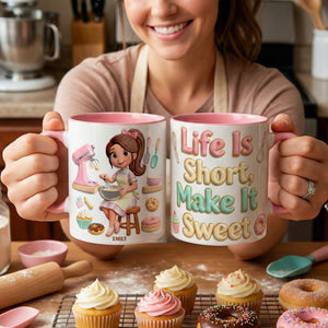 Baking Girl Coffee Mug - Personalized Gifts For Baking Lovers 01pgqn260126 - Coffee Mug - GoDuckee