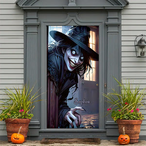 Personalized Gifts For Witch Fans, Spooky Witch Halloween Door Cover 06ACDT090924 - Door Covers - GoDuckee