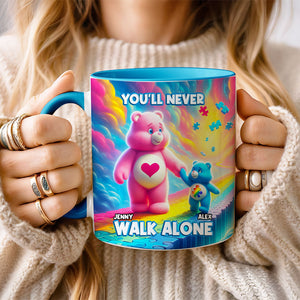 Personalized Gifts For Autism Bear Mom Coffee Mug, You'll Never Walk Alone 04TGMH250225 - Coffee Mug - GoDuckee