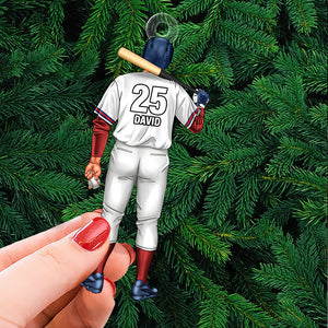 Personalized Gift For Baseball Batter Christmas Ornament 03ACTN141124TM - Ornament - GoDuckee