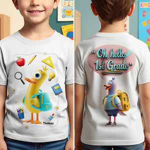 Duck & Bird Grade Level Kid Shirt - Personalized Gifts For Kid 06OHDT160725 - Shirts - GoDuckee