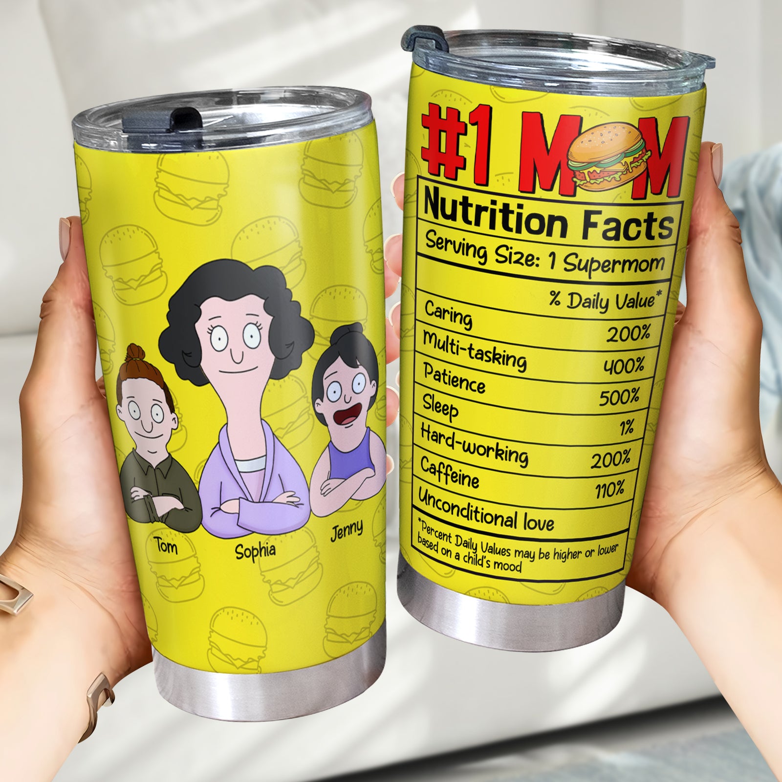 Personalized Gifts For Mom Tumbler 01totn170325hg #1 Mom - Tumbler Cup - GoDuckee