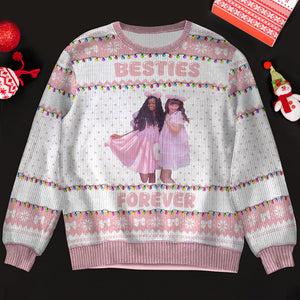 Custom Photo Gifts For Bestie Christmas Ugly Sweater 01PGDT111024 - Ugly Christmas Sweater - GoDuckee