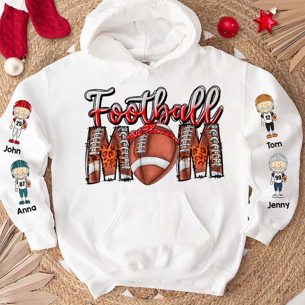 Gift For Mom, Personalized Football-playing Kids Shirt, 03HUTN270923, American Football - AOP Products - GoDuckee