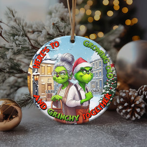 Personalized Gifts For Old Couple Christmas Ornament 02tolu180924 - Ornament - GoDuckee