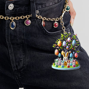 Personalized Gifts For Easter's Day Keychain Bunny Kids 04OHMH100225 - Keychains - GoDuckee