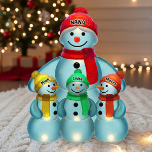 Snowman Grandma Christmas Acrylic Plaque Personalized Gifts For Grandma 02NADT281025 - Shaped Plaques - GoDuckee
