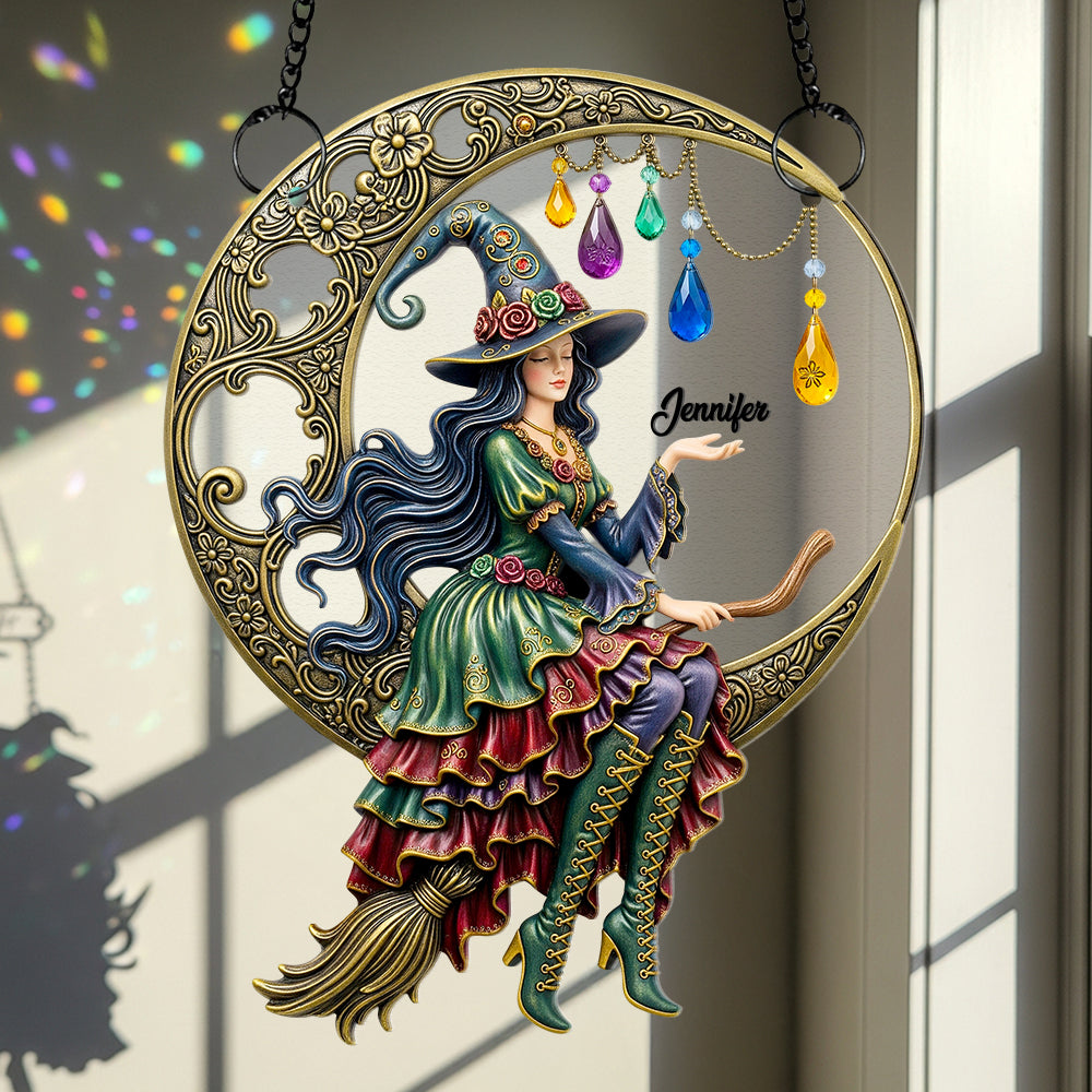 Lady Moonlight Suncatcher Ornament Personalized Gifts For Fantasy Lovers 02NADT110725 - Ornament - GoDuckee
