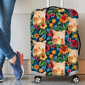 Custom Photo Gifts For Cat Lovers Luggage Cover 02ACDT040724 - Luggage Covers - GoDuckee