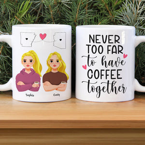 Personalized Gift For Long Distance Relationship White Mug 04TOQN231124PA - Coffee Mug - GoDuckee