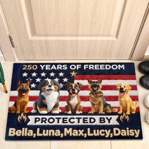 Brave Dogs Doormat - Celebrated America 250th Anniversary - Personalized Gifts For Dog Lovers 02naqn270326 - Doormat - GoDuckee