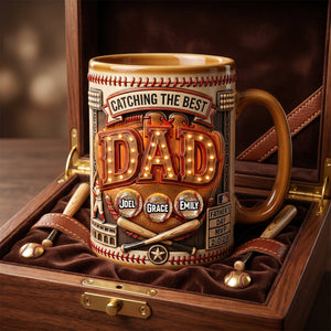 Baseball Dad MVP Coffee Mug - Personalized Gifts For Dad 03padh110526 - Coffee Mug - GoDuckee
