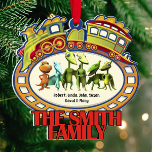 Dinosaur Family 05OHDT251123 Personalized Ornament, Gifts For Family - Ornament - GoDuckee