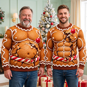 Gingerbread Ugly Sweater - Personalized Gifts For Christmas 04hadt161026 - AOP Products - GoDuckee