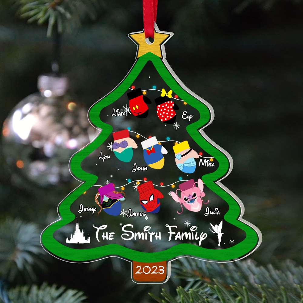 Family Christmas Tree 03htpu311023 Personalized Ornament - Ornament - GoDuckee