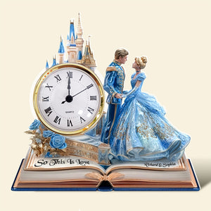 Couple Desk Clock Plaque - Personalized Gifts For Couple 03TGQN240525 - Clock Plaques - GoDuckee