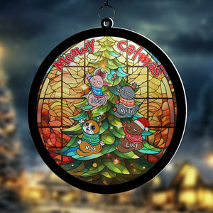 Personalized Gifts For Cat Lovers Suncatcher Ornament 07todc230724 - Ornament - GoDuckee