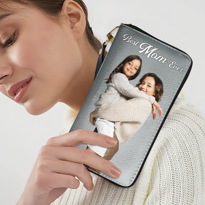 Custom Photo Gifts For Mom Twill Faux Leather Wallet 02acpu050325 - Leather Wallet - GoDuckee