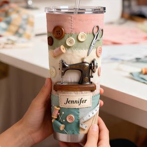 Sewing Room Tumbler - Personalized Gifts For Sewing Lovers 04KIDT210126 - Tumbler Cup - GoDuckee