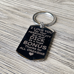 Personalized Gifts For Couples Keychain I Love You For Your Personality - Keychains - GoDuckee