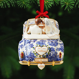 Personalized Gifts For Christmas, Newlywed Toile de Joy Custom Shape Acrylic Ornament 04pgta081025 - Ornament - GoDuckee