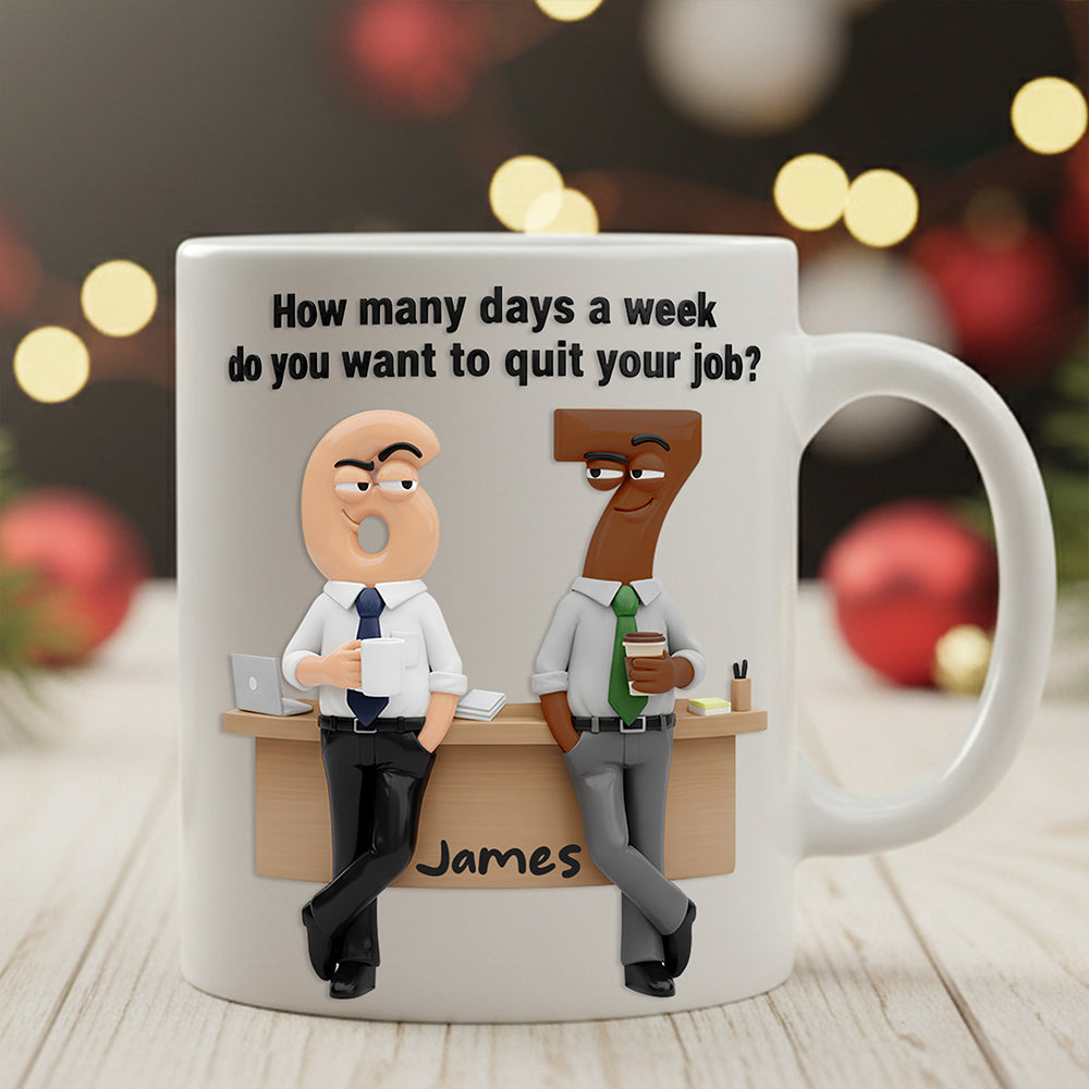 Office Humor Coffee Mug Personalized Gifts For Coworker 02TODT181125 - Coffee Mug - GoDuckee