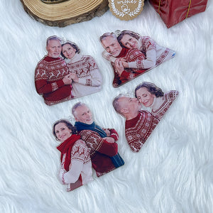 Custom Photo Gifts for Old Couple Ornament 130acvp140924 - Ornament - GoDuckee