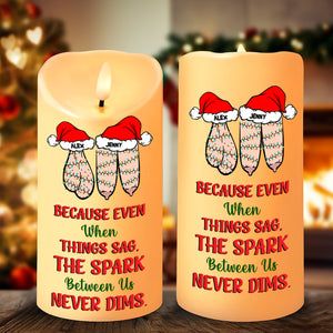 Personalized Gifts For Couple Christmas LED Candle 02OHMH281024 - Led Candle - GoDuckee