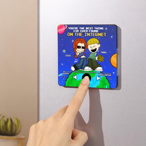 Custom Music Gifts For Couple Fridge Magnet 04topu140125hg - Fridge Magnet - GoDuckee