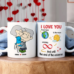 Personalized Gifts For Couple Coffee Mug 04totn020124hg Love You Until The End Of The Universe - Coffee Mug - GoDuckee