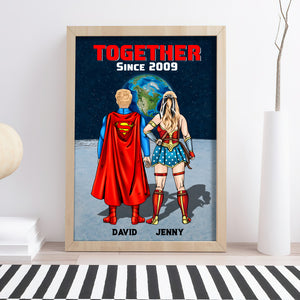 Couple Together Since Personalized Canvas Print 05HUTN160623TM - Poster & Canvas - GoDuckee
