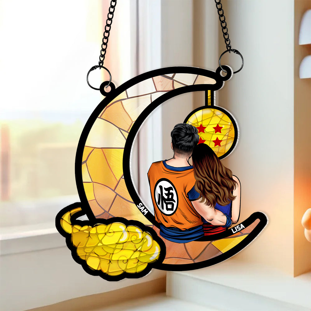 Personalized Gifts For Couple Suncatcher Window Hanging Ornament 01OHMH270524HH - Ornaments - GoDuckee