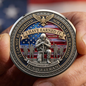 The Sacrifice Of Veterans Printed Metal Coin - Personalized Gifts For Veterans 02padt270226 - Coin - GoDuckee