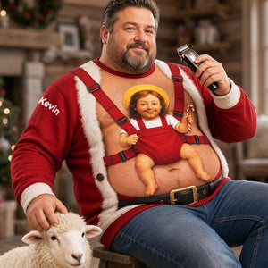 Funny Santa Baby Shirt 3D Shirt - Personalized Gifts For Christmas 04QHTA160926 - AOP Products - GoDuckee