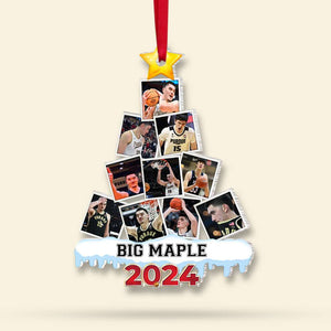 Custom Photo Christmas Gift For Basketball Fans Ornament 09TOMH120824 - Ornament - GoDuckee