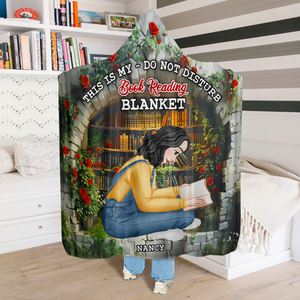 Personalized Gifts For Book Lover Blanket Hoodie 01tgpu271124hg - Blanket - GoDuckee