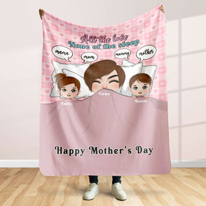 Personalized Gifts For Mom Blanket All The Love None Of The Sleep 03KAMH310124HH - Blankets - GoDuckee