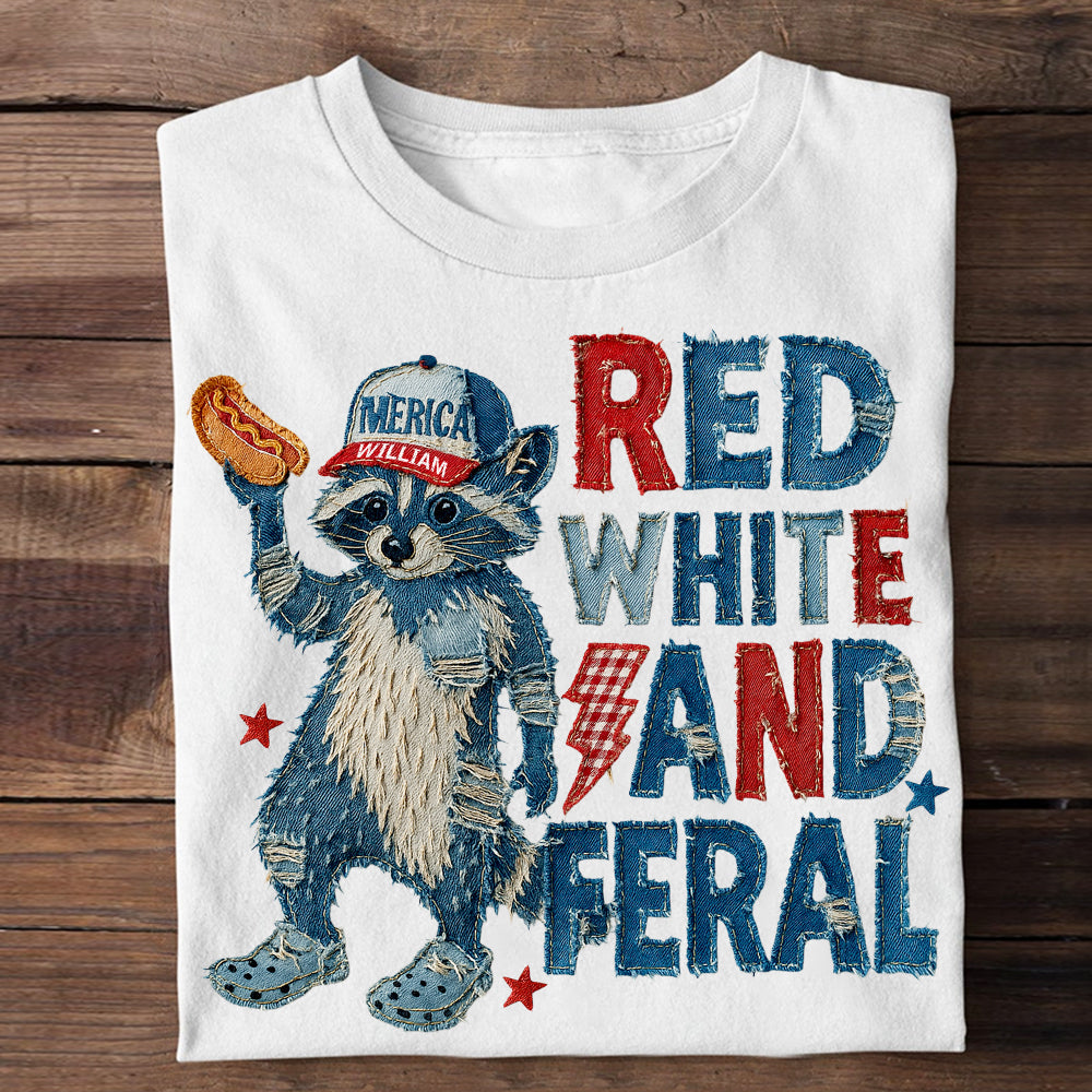 Funny Raccoon Personalized Gifts For The 4th Of July Spirit 04NADT300525 - Shirts - GoDuckee